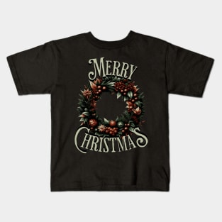 Christmas Wreath Kids T-Shirt